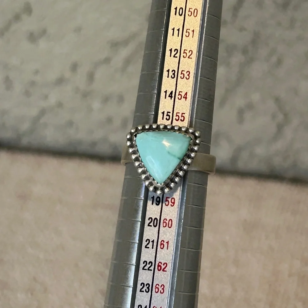 925 Sterling Silver Palomino Turquoise Ring